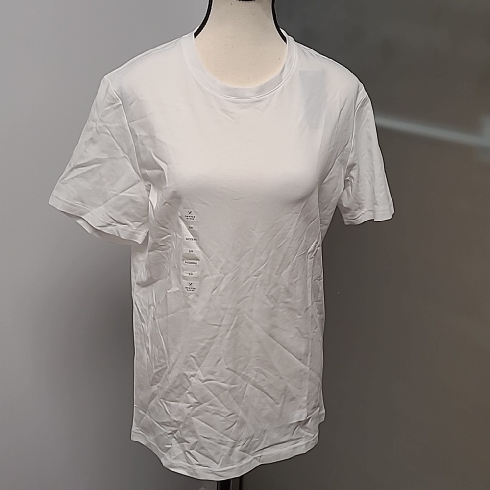 Denver Hayes Size S White Modern Fit Stretch Cotton T-Shirt